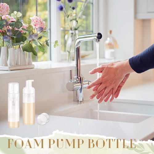 Havawish 12 Pcs 7 Oz/ 200 ml Foaming Soap Dispenser Foaming Pump Bottle Plastic Travel Hand Portable Container for Liquid Shampoo, Lash Cleanser - size: 7 Oz/ 200 ml