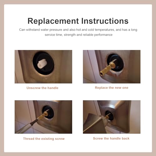 970-0770 Stem Adapter with Screw Fit for 970-0770 Plumbing Equipment, Pfister Securepfit Trims, Shower Handle Stem Extension Tub and Faucet Accessories Valve Extender Trim Repair - 2 Pack