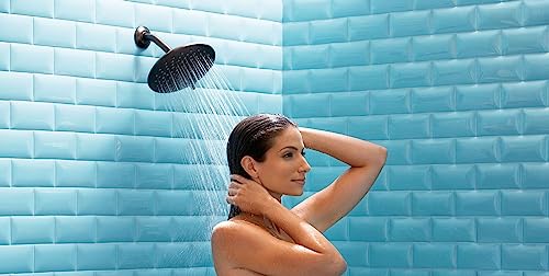Moen S6320ORB Velocity Two-Function Rain Shower Shower Head with Immersion Technology for a High-Pressure Rinse, 8-Inch, Oil Rubbed Bronze - color: Oil Rubbed Bronze, style: Basic