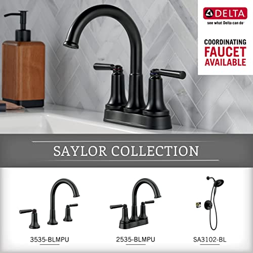 Delta 73518-BL Saylor Hardware bar, Matte Black - color: Matte Black, size: 18 Inch Single