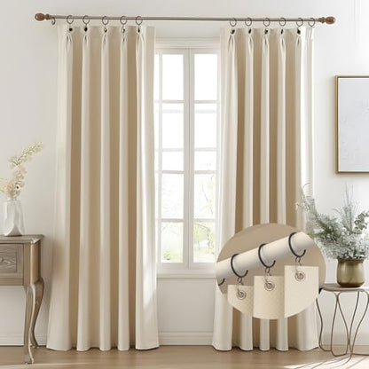 42 PCS Curtain Rings, 1.5 inch Metal Curtain Drape Sliding Eyelet Rings-Hanging Rings for Curtains and Rods, Fits Up to 1 1/4-Inch Rod, Black(Clips Not Included) - color: Black