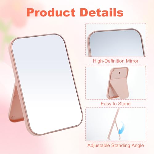 12 Pcs Spa Party Mirrors Spa Party Supplies for Girls, Pink Sleepover Accessory Favors Makeup Mirror for Sleepover Slumber Birthday Christmas Favors Gift