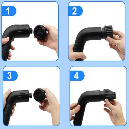 Electric Spin Scrubber Brush Heads Set for NOLYTH Power Spin Scrubber, 6 Pack Replaceable Brush Heads for Cleaning Corners Grout Stain on Stove, Sinks, Tubs, Tiles, Bathroom, Kitchen etc | Power Spin Scrubber, 6 Pack Brush Heads for Cleaning Corners Grout