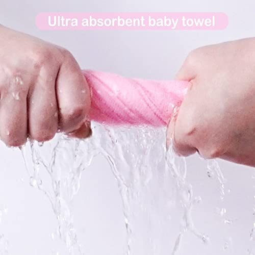 softan Baby Washcloths, 24Pack Baby Wash Cloths Extra Soft & Ultra Absorbent, Baby Towels and Washcloths Face Towel Unisex for Boys Girls Body, Washclothes Gentle on Sensitive Skin, 9x9 Flamingos - color: Flamingos