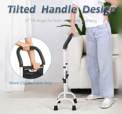 Stand Assist Updated-Movable Standing Aid Rail for Couch, Chair, Bedside, Toilet. Assistance Handle for People with Limited Mobility. Safety Grab Bar for Standing. - size: Model C