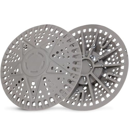 ZOOY Shower Drain Hair Catcher, 2 Pack 5.5 Inch Large Silicone Drain Cover, Rubber Hair Drain Catcher, Anti-Clog Hair Trap Strainer Protector for Shower, Bathroom, Bathtub, Tub Sink(New Gery) - color: New Grey