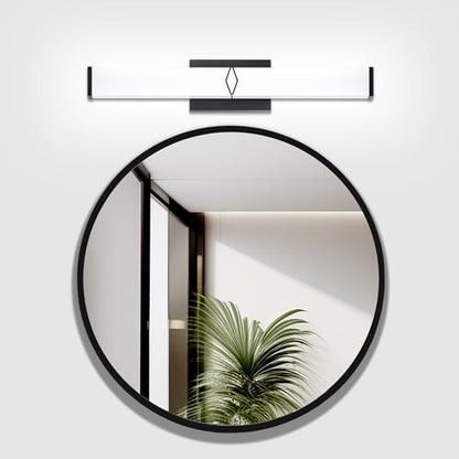 24 Inch Bathroom Vanity Light 2500LM, 5700K Daylight White Modern Bathroom Light Dimmable, AC 120V 25W Matte Black LED Vanity Lighting Fixtures Wall Sconce ETL Certified, 1Pack - color: Matte Black-5700K, size: 24 INCH
