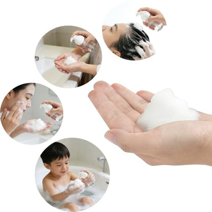 10Pack-30ml/1oz Foam Pump Bottle Refillable Clear Plastic Foam Mousse Pump Dispenser Bottle for Cleaning, Travel, Cosmetics Packaging