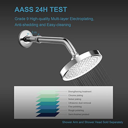 OFFO Shower Head Extension Arm, Shower Arm Extension Shower Head Extender Made of 304 Stainless Steel Shower Pipe Extension, Chrome 3 in - color: Chrome, style: 3 in