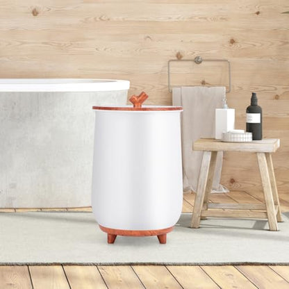 S AFSTAR 23L Towel Warmers for Bathroom - Large Luxury Towel Warmer Bucket with 3 Heat Modes, 4 Timer Settings, Fragrance Disc Holder, Auto Shut Off, Towel Heater for Blankets, Bathrobes (Coffee) - color: Coffee