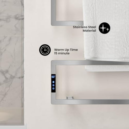 Swiss Madison Voltaire 5-Bar Electric Towel Warmer Heated Towel Racks for Bathroom in Chrome - color: Chrome