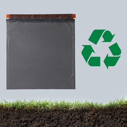 MOPALL Small Trash Bags with Drawstring, 2.6-4 Gallon, Black | 75 Count - size: Trash Bags (Pack of 75)
