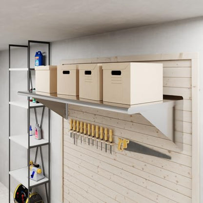 AmGood 24 in. x 60 in. Stainless Steel Wall Shelf | NSF | Metal Shelving | Garage, Laundry, Storage, Utility Room | Restaurant, Commercial Kitchen - size: 24 in. x 60 in.