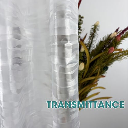 Clear Plastic Shower Curtain Liner, 3D Wavy, 70x72 in, 1 Pack | 100% waterproof, PEVA, clear 3D wavy pattern, 12 rust-free pouch holes, fits standard tubs, for home, hotel, dorm - color: Wavy-clear