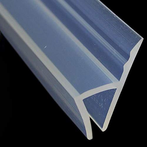 Shower Glass Door Seal Strip, 120 Inch Silicone Soft Shower Door Sweep to Stop Leaks, Frameless Seal Strip