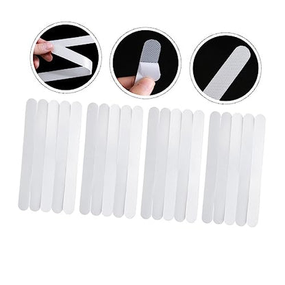 TEHAUX 4sets Non-Slip Shower Floor Strips Slip Sticker Tape for Tub Bathroom Safety
