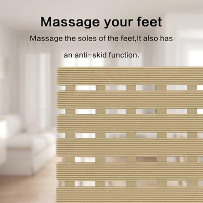 BEMISO Shower Mat Non Slip Bathtub Mat 37.4 x 15.7 Inch Bath Mat for Tub | Suction Cups,Drain Holes,Easy Dry,Easy to Cut,Eco-Friendly - color: Brown, size: 37.4 x 15.7 inches