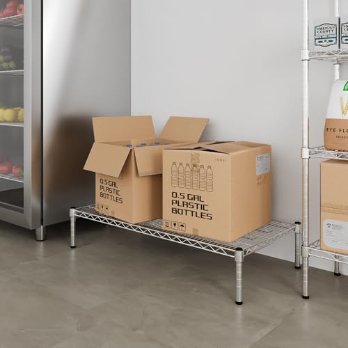 21" Deep x 42" Wide x 8" Height Wire Shelving Kit | 1-Tier | NSF Commercial Storage Rack Unit - size: 21" Deep x 42" Wide