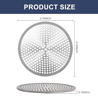 Heavy Duty Stainless Steel Drain Protector, Outside Diameter 4.75" Mesh Metal Sink Floor Drain Cover Plate, for Kitchen Sink/Bathroom Bathtub Wash Basin Floor Drain Balcony Drain Hole, Utility - size: 4.75"