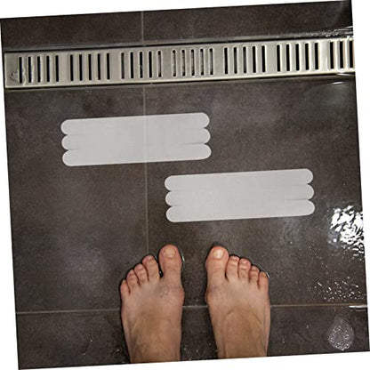 12pcs Slip Strips for Bath Safety Transparent Non Slip Stickers for Bathtubs Showers Stairs Floors for Enhanced Traction - size: 12 pcs