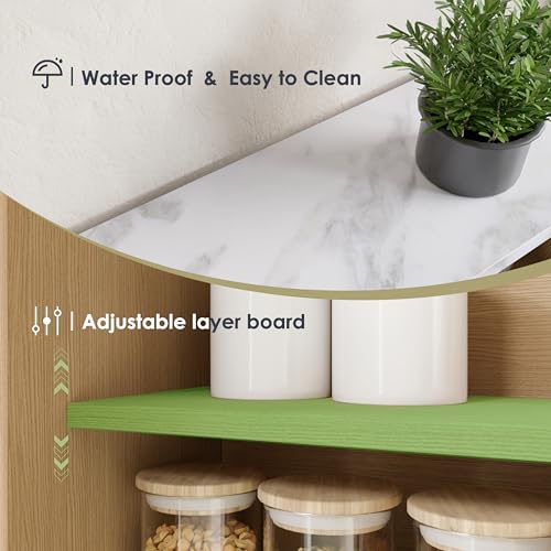 Furnaza Bathroom Wall Mounted Cabinets with Adjustable Shelf,Medicine Cabinet with 2 Doors, Small Over Toilet Storage for Bathroom