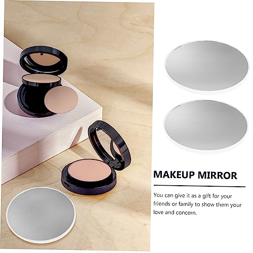 Mikinona 2pcs Suction Cup Magnifying Mirror Lighted Makeup Mirror Magnification Wall Mount for Bathroom