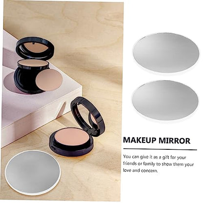 Mikinona 2pcs Suction Cup Magnifying Mirror Lighted Makeup Mirror Magnification Wall Mount for Bathroom