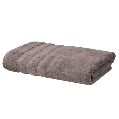 SOFE H&L | Olea Luxury Turkish Cotton Bath Towel Set of 1 : 1 Jumbo Bath Towel - Dark Gray | Premium, Soft, Durable, Absorbent | XL Bath Towels Oversized - color: Dark Gray, size: Set of 1 (1 Jumbo Bath Towel)