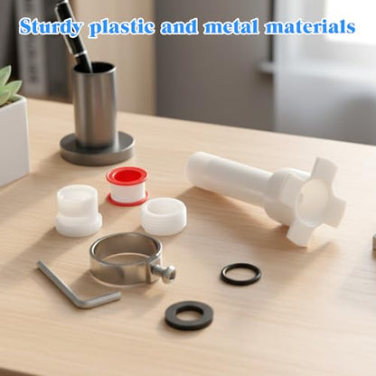 Four in One Tub Spout Adapter, Bathtub Repair Kit Universal 1/2'' Copper Pipe 1/2'' IPS and 3/4'' IPS with Assembly Tool Tubs Spout Diverter Repair Kit Easy Installation