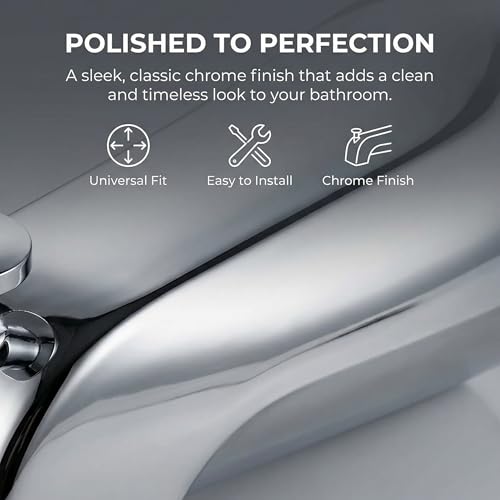 Tub Spout Diverter Universal Fits 1/2'' Copper Pipe 1/2'' IPS and 3/4'' IPS Bathtub Faucet Replacement with Adapters with Diverter Chrome