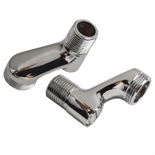Adjustable Shower Arm Holder 304 Stainless Steel Angle Adapter for Handheld Head - G1/2 Swivel Ball Joint Mount Bracket Silver