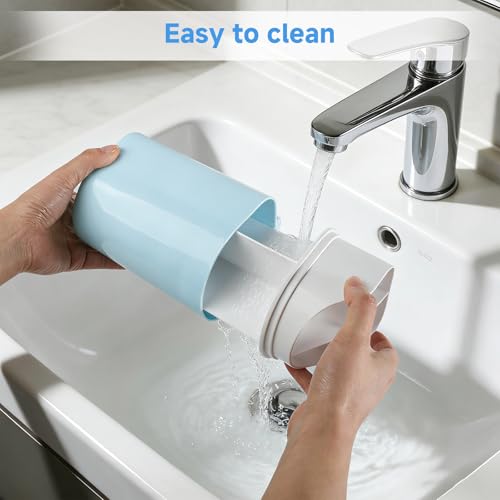 Toothbrush Organizer with Cover,4 Slots for Bathroom Toothbrush Holders,Dustproof Design,with Wall Mounted,Electric Toothbrush Holder and Toothpaste Holder,Bathroom Countertop Storage