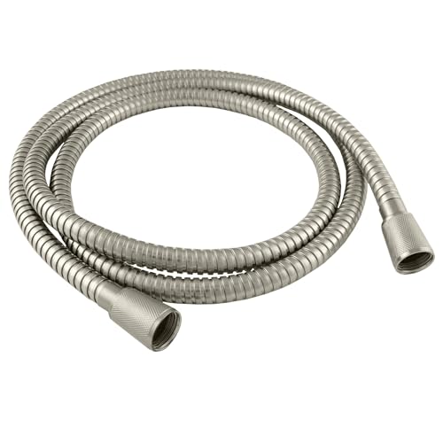 High Sierra® - Lead-Free Stainless Steel Shower Hose With Bio-Film resistant Silicone Inner Tube. Extremely Strong and Flexible-72 Inches. Brushed Nickel - color: Nickel