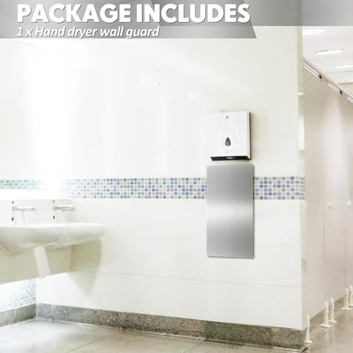 Gisafai 1 Pcs 24 x 12 Inch Stainless Steel Backsplash Panel Hand Dryer Splash Guard Wall Backsplash Protector with Ultra Strength Adhesive for Bathroom, Kitchen, Stovetop - size: 24 x 12 Inches
