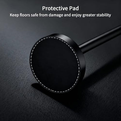 4-Piece Bathroom Set with Privot Toilet Paper Holder | All-in-One Wall Mounted Hardware Combo, Matte Black - size: 4-Free standing