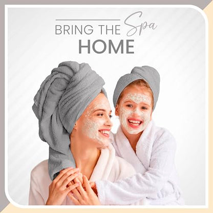 Martex 6-Piece 100% Ringspun Cotton Towel Set, Silver | Quick Dry, Super Absorbent & Soft, Lightweight, 2 Bath, 2 Hand, 2 Wash Cloths - color: Silver