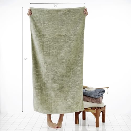 SKL Home CloudSoft Cotton Luxury 4 Pc Bath Towel Set, Sage - color: Sage, style: Bath Towels (Set of 4)