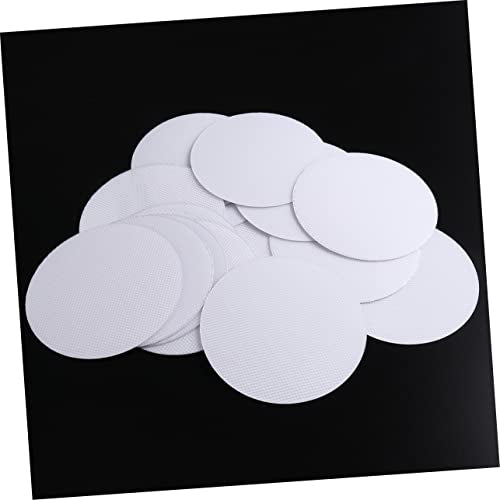 40pcs Peva Anti-Slip Bath Stickers for Bathtub and Shower Safety Floor Stickers Easy to Apply Non-Slip Adhesive for Bathroom Use Round White Design - size: 10X10cm