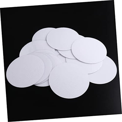 40pcs Peva Anti-Slip Bath Stickers for Bathtub and Shower Safety Floor Stickers Easy to Apply Non-Slip Adhesive for Bathroom Use Round White Design - size: 10X10cm