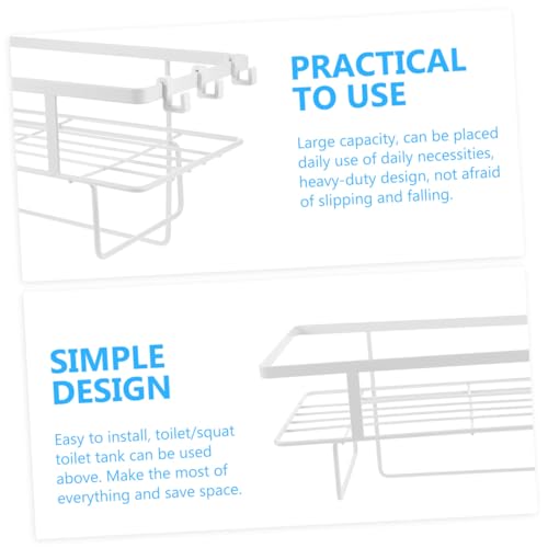 Luxshiny Over Toilet Bathroom Storage Rack Heavy Duty Organizer Shelf for Efficient Space Utilization Multi Functional Design for Use Easy Installation Finish
