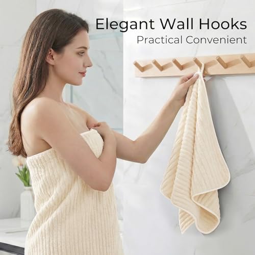 ZVH Hand Towels for Bathroom 6pcs 14X29.5inch,Quick Dry Microfiber,Super Soft,Hand Towels with Hanging Loops for Spa,Kitchen,Hotel (Beige, Set of 6) - color: Beige