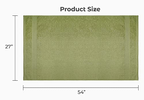 Luxury Bath Towels Set of 4 (27” x 54”) | Towels for Bathroom | Super Soft | Highly Absorbent Towels for Home, Spa, Gym (Sage Green) - color: Sage Green