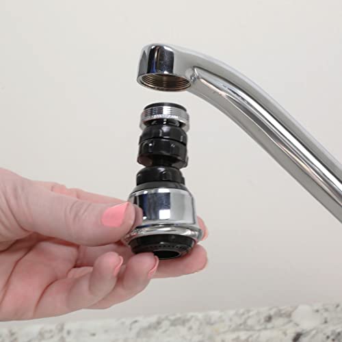 Danco Dual Thread Swivel Sprayrator, Chrome, 10500 - color: Chrome, size: Dual Thread Swivel
