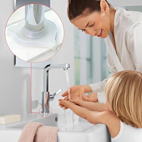 Compact Silicone Kitchen Sink Faucet Splash Proof Mat, Tap Water Diversion Splash Guard Drain Pad(Clear,2PCS) - color: Clearx2