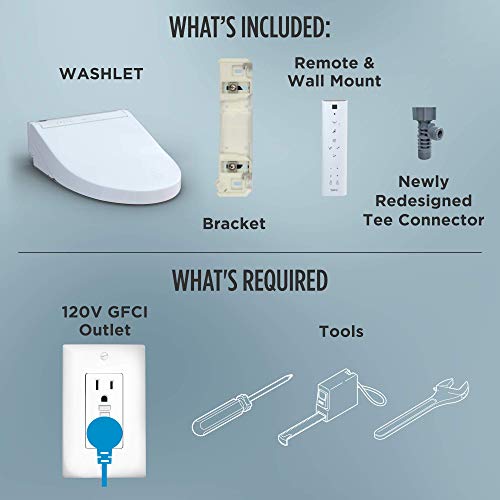 TOTO® WASHLET® C5 Electronic Bidet Toilet Seat with PREMIST and EWATER+ Wand Cleaning, Elongated, Cotton White - SW3084#01 - size: C5 Elongated