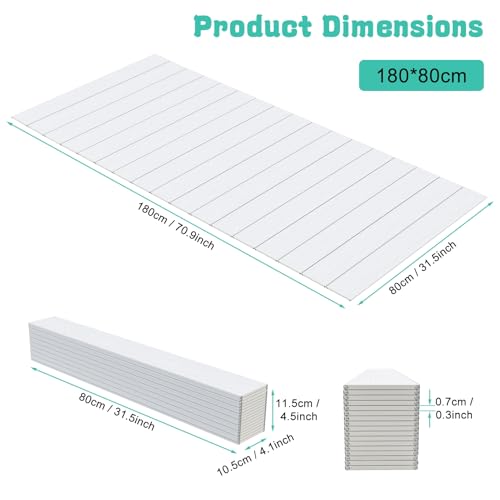 Bathtub Tray - 71x31.5x0.3in Foldable Anti-dust Bathtub Cover Bath Insulation Cover, PVC Shutter Bath Lid Fit Most Tubs, Can Store Wine Glass, Books, Tablets, Cellphones - size: 70.9" x 31.5" x 0.3"