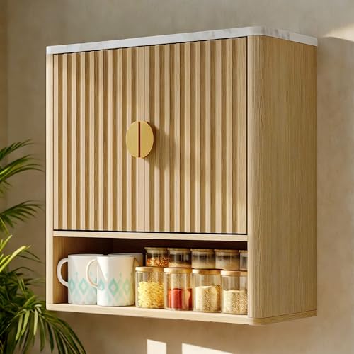 Furnaza Bathroom Wall Mounted Cabinets with Adjustable Shelf,Medicine Cabinet with 2 Doors, Small Over Toilet Storage for Bathroom