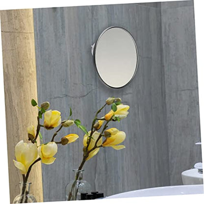 CALLARON 2pcs Suction Cup Magnifying Glass Makeup Vanity Mirror Light Travel Lighted Makeup Mirror Stand