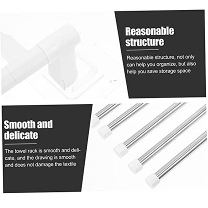 Tofficu Stainless Steel Rotating Wall Mounted Towel Rack with Bars Durable Bathroom Towel Holder for Quick Saving Organizer for Stylish Bathroom Storage