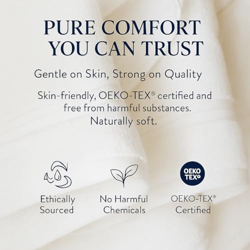 Milara Plush Turkish Cotton Bath Sheet, White, 700 GSM, 35x70 in | Oversized 35x70in, 700 GSM Turkish Combed Cotton, Air-Spun for a Plush Feel, OEKO-TEX® Standard 100 Certified - color: White, size: Bath Sheet (1 Pcs) - 35" x 70"